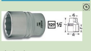 哈蔡特12角套筒900 AZ-11/16